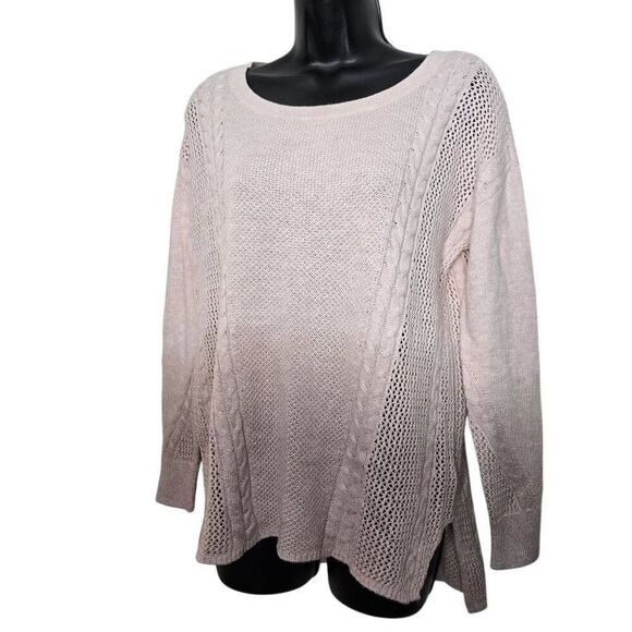 American Eagle Dip Dyed Sweater Pink Pullover Size Small - Picture 2 of 7